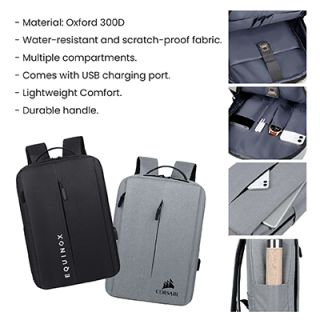 15.6" WAYU Laptop Backpack with External USB Port 09